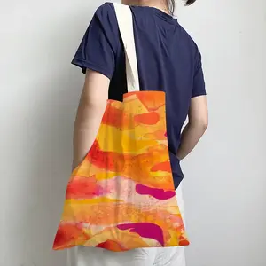 Kiwano Horned Melon Shopping Bag (Linen)