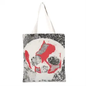 Skull Shopping Bag (Linen)