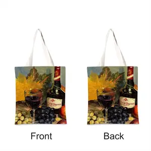 Bright Still Life With Wine Shopping Bag (Linen)