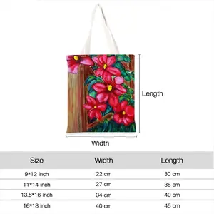 Climatis On Fence Shopping Bag (Linen)