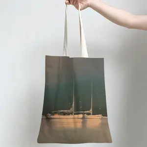 Sailboats D Shopping Bag (Linen)