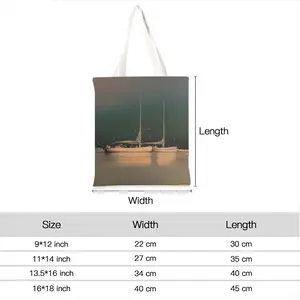 Sailboats D Shopping Bag (Linen)