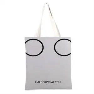 Im Looking At You Shopping Bag (Linen)