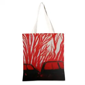 Red Trees Shopping Bag (Linen)