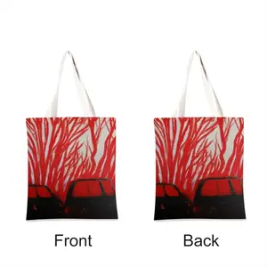 Red Trees Shopping Bag (Linen)