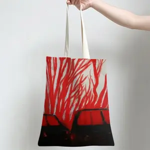 Red Trees Shopping Bag (Linen)