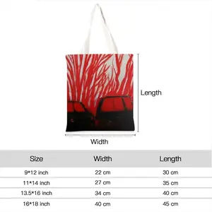 Red Trees Shopping Bag (Linen)