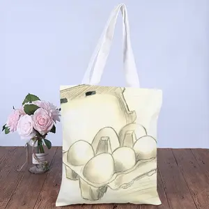 6 Eier Im Karton Six Eggs In The Cardboard Shopping Bag (Canvas)