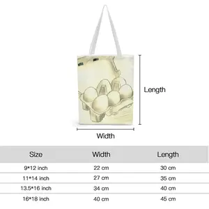 6 Eier Im Karton Six Eggs In The Cardboard Shopping Bag (Canvas)