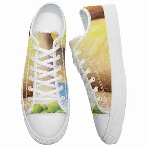 Men Landscape With Massive Rocks Retro Canvas Shoes