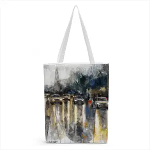 Autumn Rain Shopping Bag (Canvas)