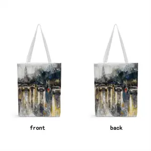 Autumn Rain Shopping Bag (Canvas)