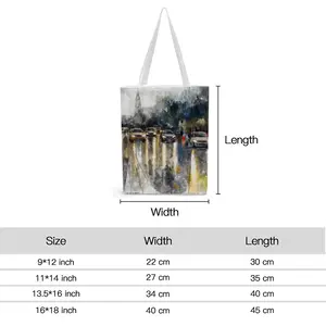 Autumn Rain Shopping Bag (Canvas)