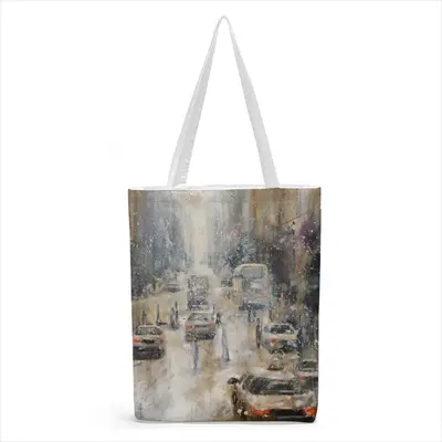 Snowy Day Shopping Bag (Canvas)