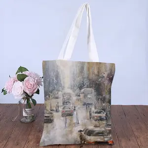 Snowy Day Shopping Bag (Canvas)