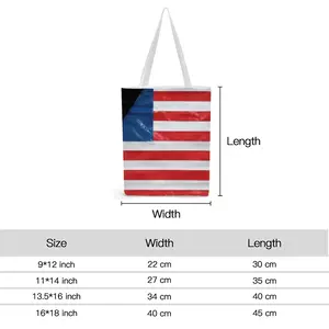 Pubic Flag United States Shopping Bag (Canvas)