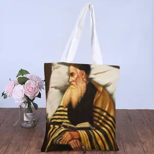 Rabbi From Galicia Shopping Bag (Canvas)