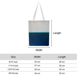 Charcoal White Teal Series 3 Shopping Bag (Canvas)