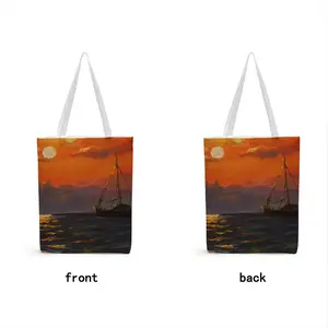 Beautiful Sunset On The Sea Shopping Bag (Canvas)