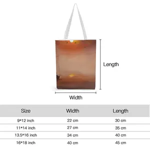 Sea In Red Fog Shopping Bag (Canvas)