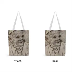 Pope Francis Portrait Shopping Bag (Canvas)