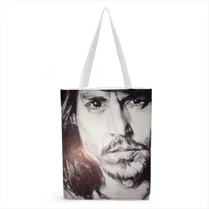 Johnny Depp Portrait Shopping Bag (Canvas)