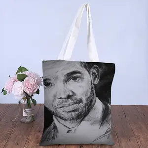 Aubrey Drake Graham Portrait Shopping Bag (Canvas)