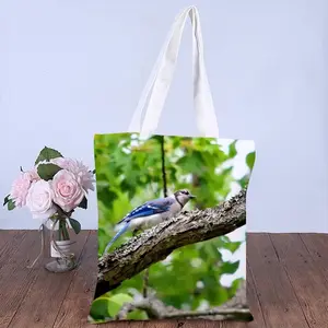 Blue Jay Show Off Shopping Bag (Canvas)