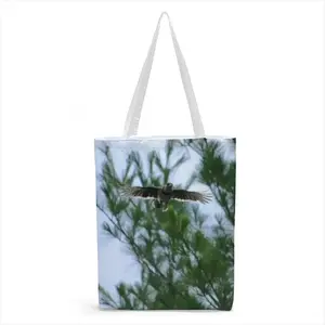 Blue Jay In Flight Shopping Bag (Canvas)