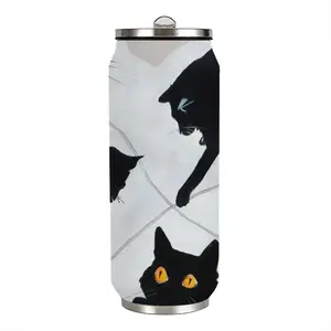 Cats With Thread Coke Can Mug