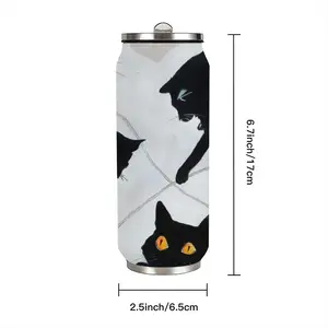 Cats With Thread Coke Can Mug