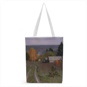 Autumn Village Nikolaevka Shopping Bag (Canvas)