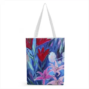 Lilies In The Evening Shopping Bag (Canvas)