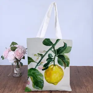 Lemon Branch Shopping Bag (Canvas)