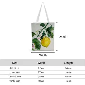 Lemon Branch Shopping Bag (Canvas)