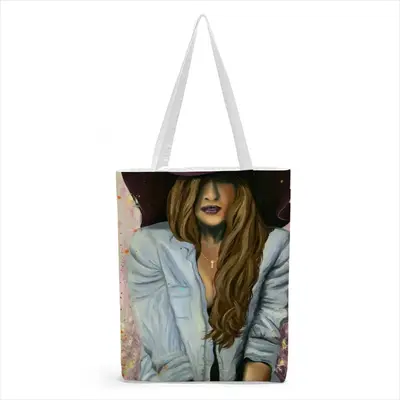 Lucky Purple Hat Shopping Bag (Canvas)