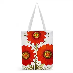 Three Red Flowers Shopping Bag (Canvas)