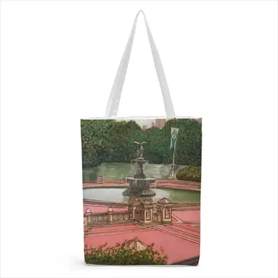 Bethesda Fountain Central Park New York City Shopping Bag (Canvas)