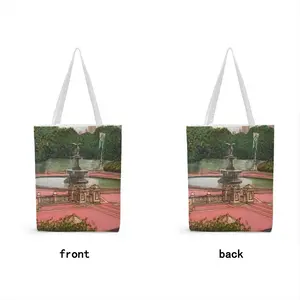 Bethesda Fountain Central Park New York City Shopping Bag (Canvas)