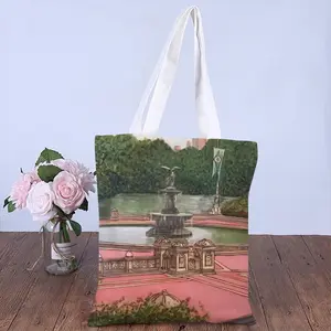 Bethesda Fountain Central Park New York City Shopping Bag (Canvas)