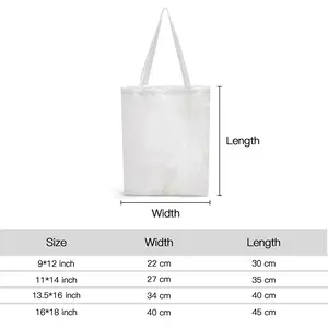 White Lines Shopping Bag (Canvas)