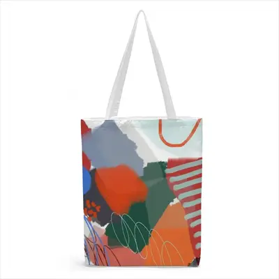 Modern Extra Large Orange Shopping Bag (Canvas)