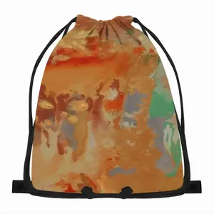 Palm Crest Drawstring Bag