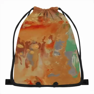 Palm Crest Drawstring Bag