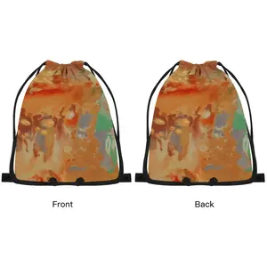 Palm Crest Drawstring Bag