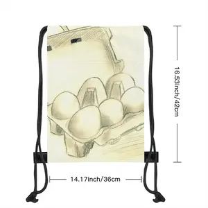 6 Eier Im Karton Six Eggs In The Cardboard Drawstring Bag