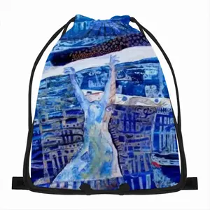 True Blue Drawstring Bag