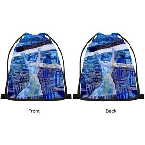 True Blue Drawstring Bag