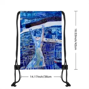 True Blue Drawstring Bag