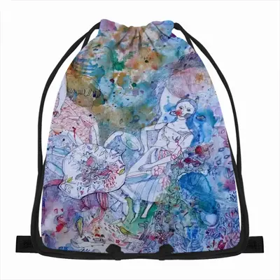 Dance With Cancer Drawstring Bag